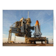 Space Shuttle Atlantis (STS-122) - launch pad Cards