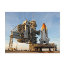 Space Shuttle Atlantis (STS-122) - launch pad Post Card