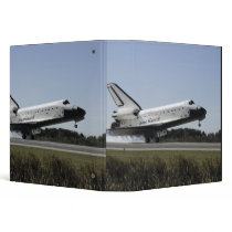 Space shuttle Atlantis touches down 3 Vinyl Binder