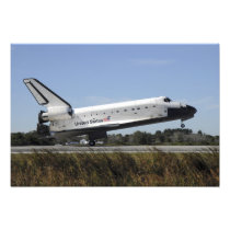 Space shuttle Atlantis touches down