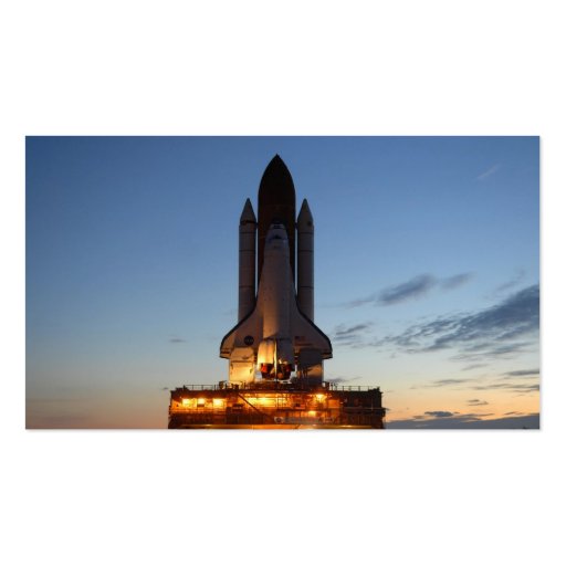 Space shuttle Discovery Business Card Template (back side)