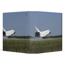 Space shuttle Discovery lands on Runway 33 4 Vinyl Binder