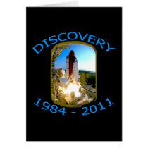 Space Shuttle Discovery Launch Greeting Card