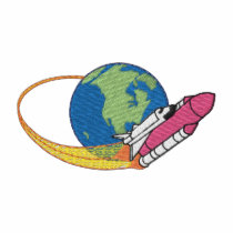 Space Shuttle embroidered shirts by ZazzleEmbroidery Space Shuttle embroidered shirts