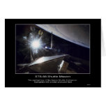 Space Shuttle Endeavor highlighted with a solar fl Cards