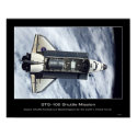 Space Shuttle Endeavour Above Earth's Cloud Cover posters by Space_Exploration Space Shuttle Endeavour Above Earth's Cloud Cover posters