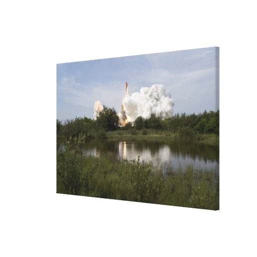 Space Shuttle Endeavour lifts off 4 Stretched Canvas Print
