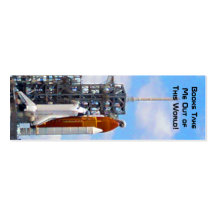 Space Shuttle Endeavour painting bookmarks Business Card Template
