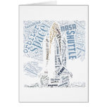 Space Shuttle in Tagxedo Card