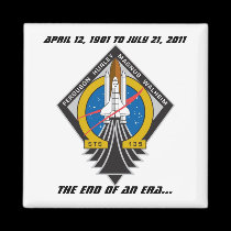 Space Shuttle Program Commemorative Magnet magnets