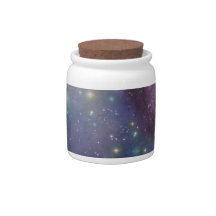 Space, stars, galaxies and nebulas candy jars