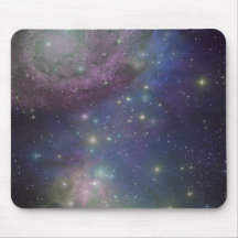 Space, stars, galaxies and nebulas mousepads