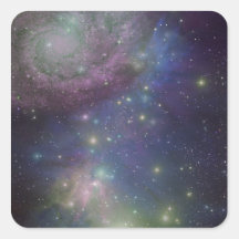 Space, stars, galaxies and nebulas stickers