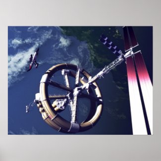 Space Station Clarke print