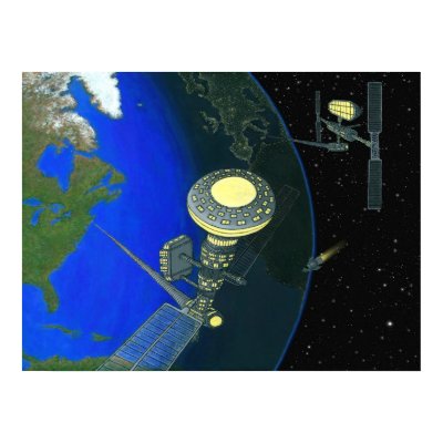 Space Station Elevator Print by bobby77lee