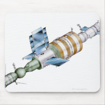 Space station from Russian Salyut series Mouse Pads