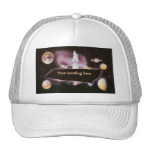 Space surprise ghost hats & peak caps
