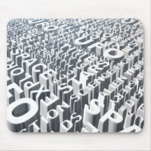 Space Syllables Mouse Pads