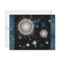 Space theme birthday custom announcements