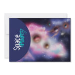 Space theme party invitations - customize template