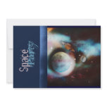 Space theme party invitations - customize template