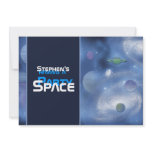 Space theme party invitations - customize template