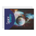 Space theme party invitations - customize template