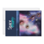 Space theme party invitations - customize template