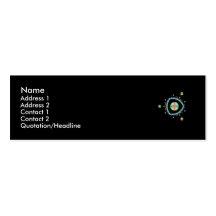 Space Triangle Profile Card Business Card Templates