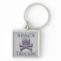 Space Truckin' blu Key Chain