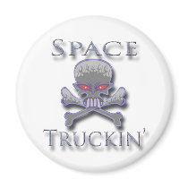 Space Truckin' blu Magnet