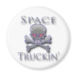 Space Truckin' blu Magnet