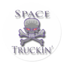 Space Truckin' prpl Sticker
