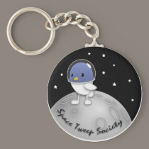 Space Tweep Button Keychain