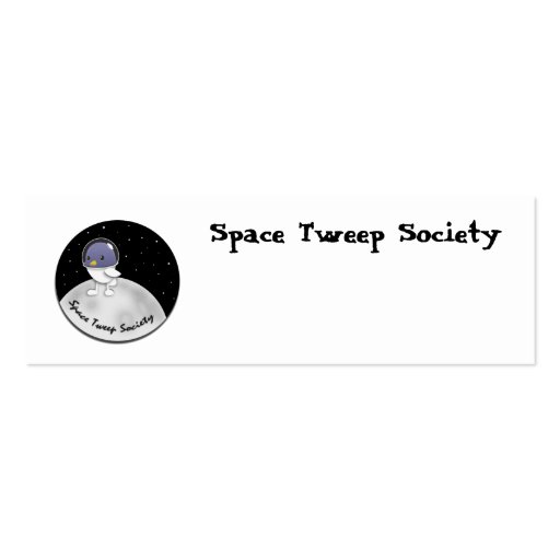 Space Tweep Logo Customizable Business Card Template (front side)