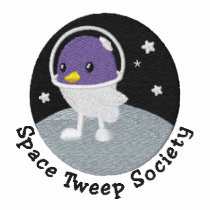 Space Tweep Society Logo with Lettering embroidered shirts by FlyingJenny Space Tweep Society Logo with Lettering embroidered shirts