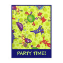 'Spacebots Party Invitation' Postcard by bettysdaughter 'Spacebots Party Invitation' Postcard