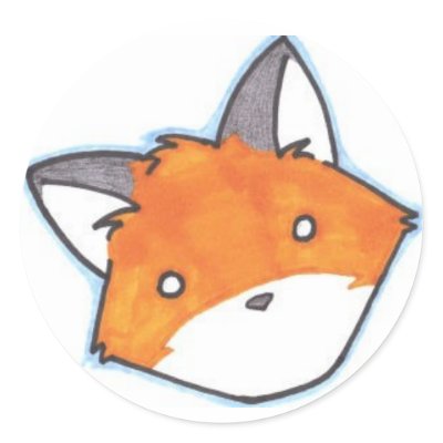 Spaced Out Fox Sticker by mikalfox