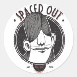 Spaced Out Round Sticker