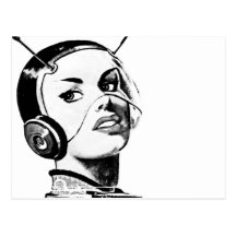 Spacegirl Post Card