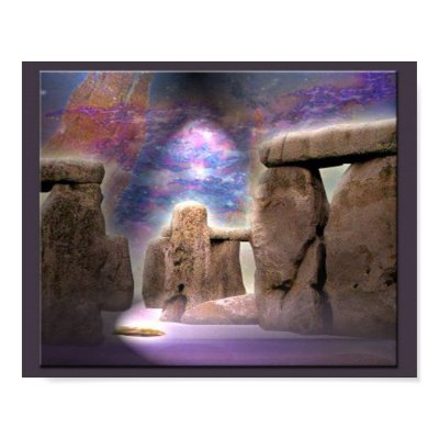 Spacehenge Print by faelittlewolf
