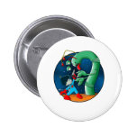 Spaceman & Dinosaur Worm Button
