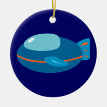 Spaceship Christmas Tree Ornament
