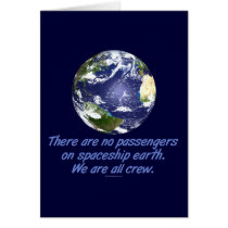 Spaceship Earth, Environment Greeting Card