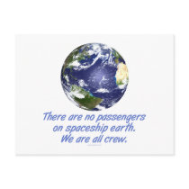 Spaceship Earth, Environment Post Card