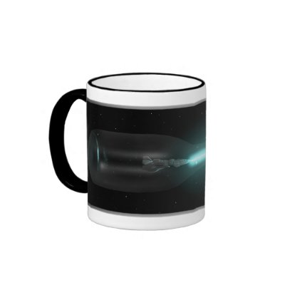 Spaceship in a Bottle Coffee Mug by freakyfrobro