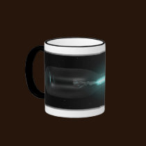 Spaceship in a Bottle mugs