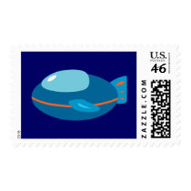 Spaceship Postage Stamp