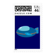 Spaceship Postage Stamp