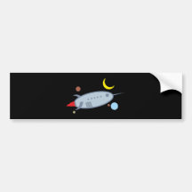Spaceship spaceship bumper sticker